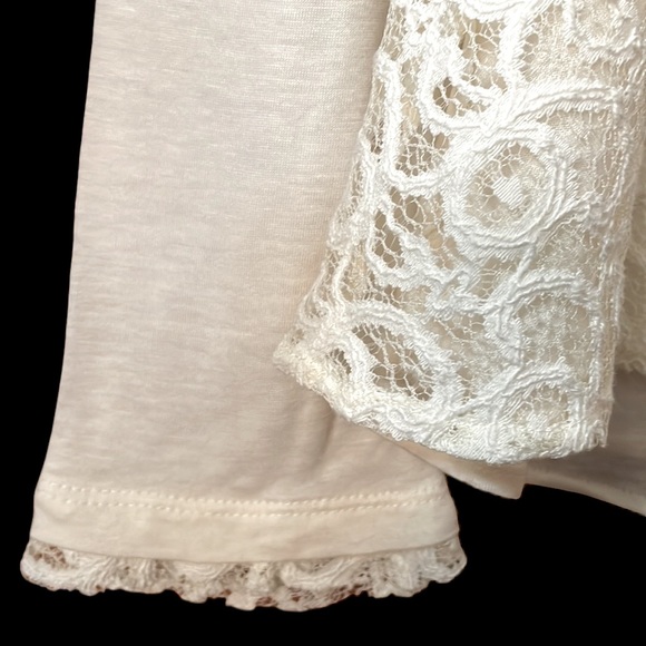 Banana Republic Lace Front Fully Lined Long Sleeves Open Front Light Cardigan S - Picture 6 of 13